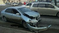 Три автомобиля столкнулись на проспекте Победы в Южно-Сахалинске, Фото: 10