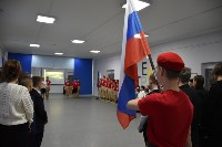 Стенд Героям России открыли в школе в Поронайском районе, Фото: 2