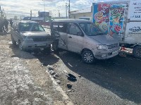 Четыре автомобиля столкнулись в районе Дальнего, Фото: 5