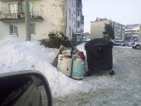 Дворы Анивы уже две недели завалены мусором, Фото: 7