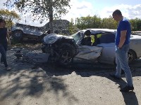 Одна девушка погибла, другая пострадала при ДТП на дороге Долинск - Быков, Фото: 7