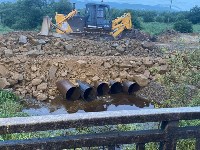 Временный объезд сделали на дороге в Углегорском районе, где разрушился мост, Фото: 10
