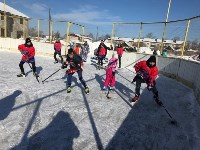 Профессиональные хоккеисты дали мастер-класс жителям Березняков, Фото: 7