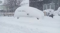 Первый в этом году снежный циклон пришел на юг Сахалина, Фото: 2