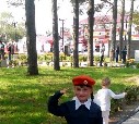 В первый класс и сразу краповый берет!Маленькая патриотка своей Родины !!!