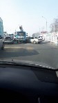 В аварии в Южно-Сахалинске поучаствовала автовышка, Фото: 2