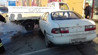 Два человека пострадали при столкновении трех автомобилей в Южно-Сахалинске, Фото: 11