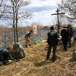 Могилы погибших военных лётчиков привели в порядок в урочище Ольховатка, Фото: 9