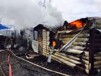 Частный дом и баня сгорели в Южно-Сахалинске, Фото: 3