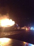 Бывшее здание пожарной части дотла сгорело в Яблочном, Фото: 6
