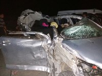 Девушка пострадала при столкновении Toyota Rush и КамАЗа в Холмском районе, Фото: 13