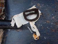 Обломки фронтового самолета и пряжки от парашютной системы экипажа найдены в Макаровском районе , Фото: 6