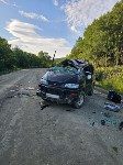 Микроавтобус опрокинулся в кювет в Долинском районе, Фото: 2