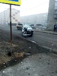 УАЗ и автомобиль такси столкнулись в Поронайске, Фото: 2