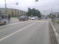 Lexus сбил женщину на пешеходном переходе в Южно-Сахалинске, Фото: 1