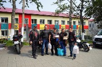 Благотворительную акцию для детей из макаровского "Огонька" провели "Ночные волки", Фото: 11