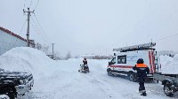 Спасатели Южно-Сахалинска на снегоходе прорвались к горожанину, нуждающемуся в гемодиализе, Фото: 11
