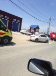 Автомобиль опрокинулся при ДТП в Южно-Сахалинске, Фото: 2