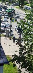 В Южно-Сахалинске кроссовер Госавтоинспекции с мигалками врезался в универсал, Фото: 5