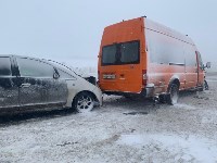 Три автомобиля столкнулись между Луговым и Дальним, Фото: 4