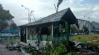 Пожар в центре города потушили ночью в Южно-Сахалинске, Фото: 1
