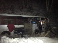 Несколько человек пострадали в вылетевшем в кювет автобусе на юге Сахалина, Фото: 3