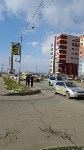 Маршрутный автобус и автомобиль такси столкнулись в Южно-Сахалинске, Фото: 7