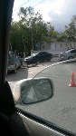 Три автомобиля столкнулись в центре Южно-Сахалинска, Фото: 4