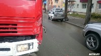 Пожарный автомобиль и "Тойота Королла" столкнулись в Южно-Сахалинске, Фото: 8