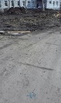 Подходы к макаровской ЦРБ утопают в грязи, Фото: 3