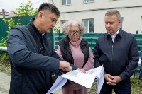Мэр Южно-Сахалинска проверил ход благоустройства переулка Отдалённого, Фото: 1
