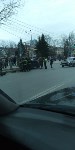 Седан снёс дорожное ограждение в результате ДТП в Южно-Сахалинске, Фото: 1