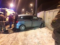 Honda врезалась в столб в Корсакове, Фото: 3